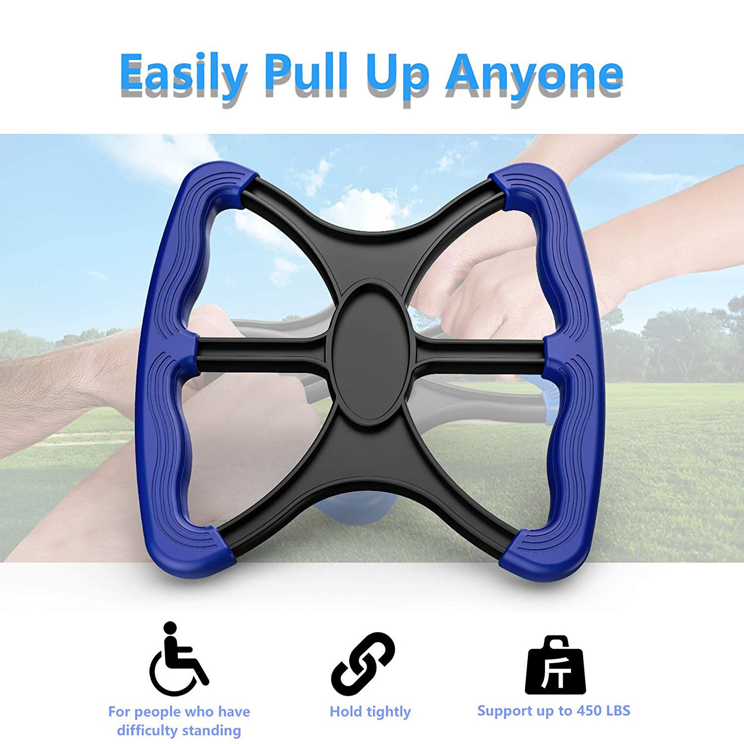 2-Piece Contact-Free Standing Assistance Tool for Elderly Care - Image 2