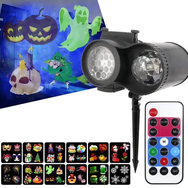 Lawn Dual Tube LED Projection Light - Ground Stake - Image 3