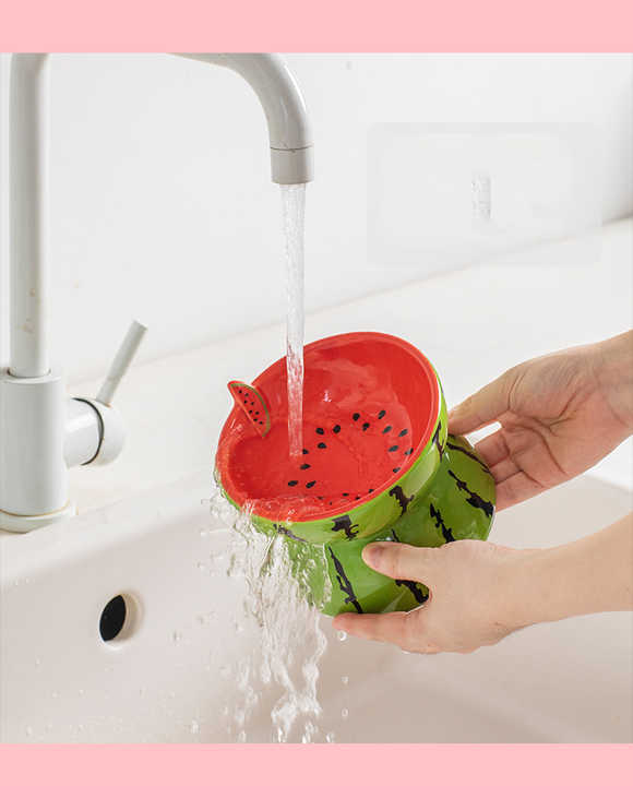 Elevated Ceramic Pet Food Bowl - Cute Pitaya Pattern - Image 5