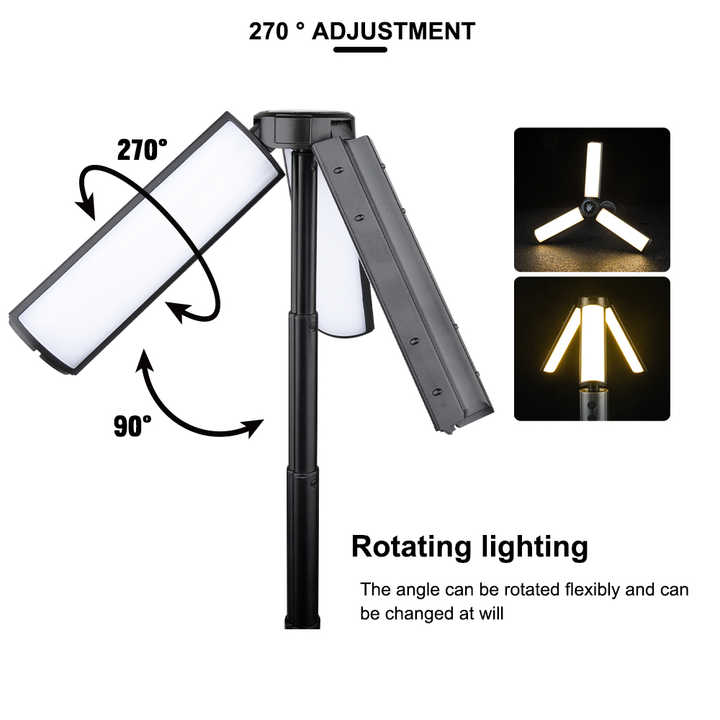 Telescopic Portable LED Camping Lantern Height Adjustable USB-C - Image 3