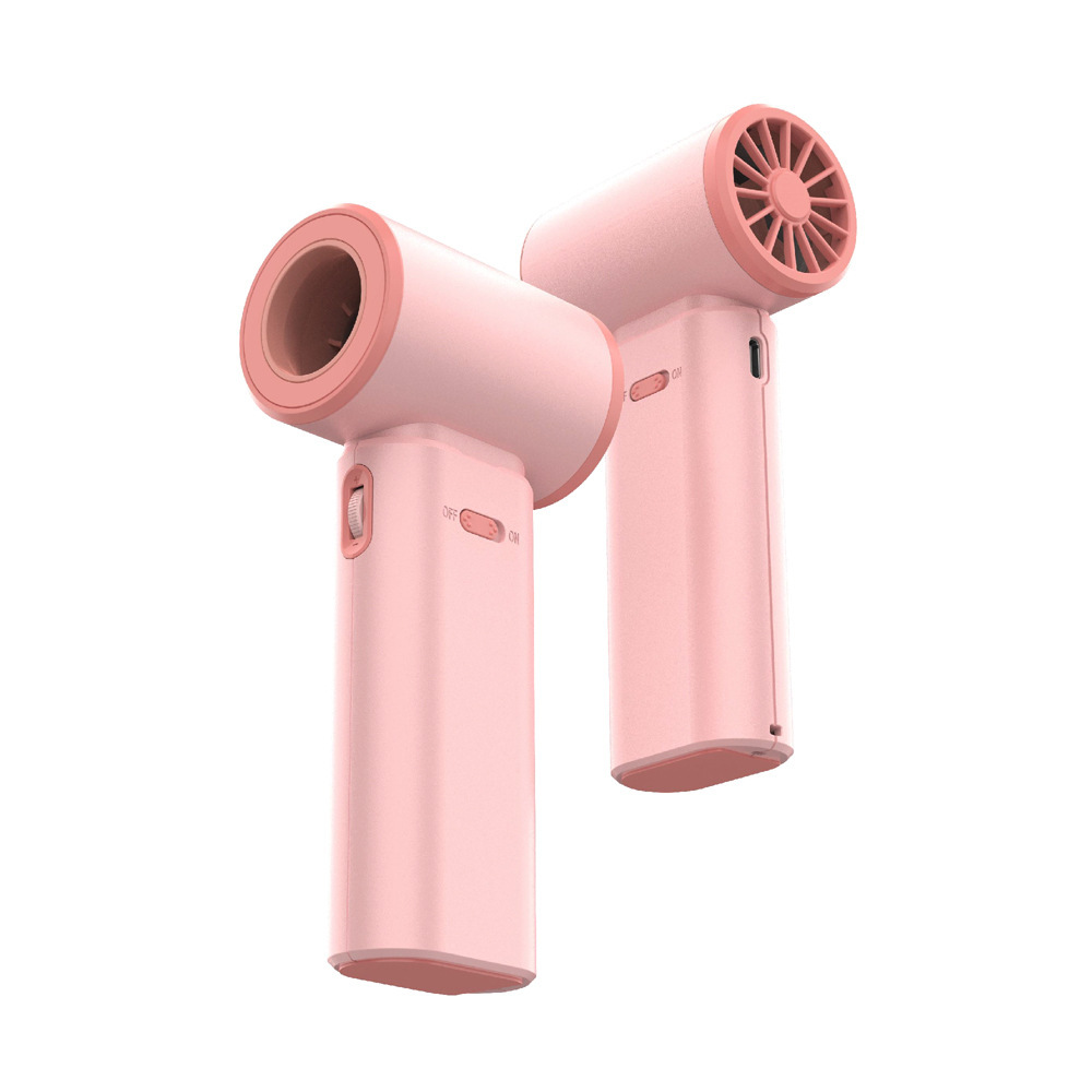 Portable 2-in-1 Mini Handheld Fan and Hair Dryer - Pink