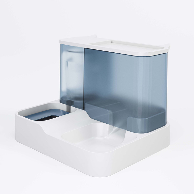 Blue 3L Automatic Cat Feeder and Water Dispenser