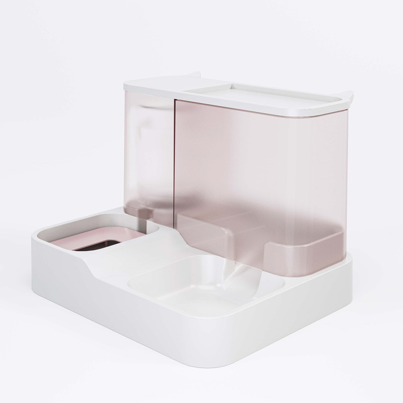 Pink 3L Automatic Cat Feeder and Water Dispenser
