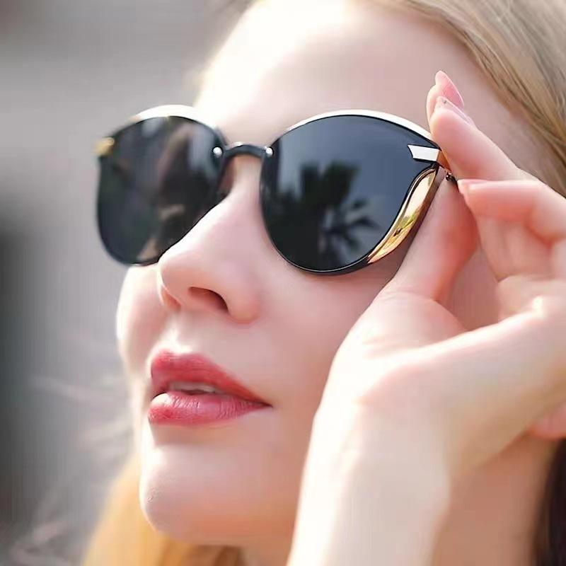 2-Pack Black Anti-Glare Women's Cat Eye Sunglasses