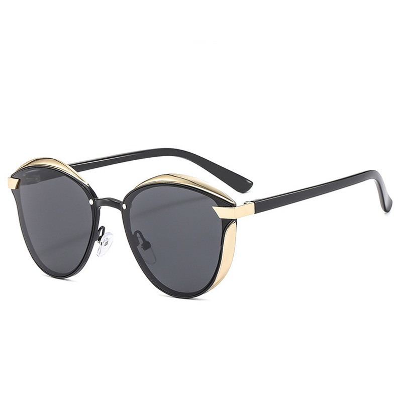 2-Pack Black Anti-Glare Women's Cat Eye Sunglasses - Image 2