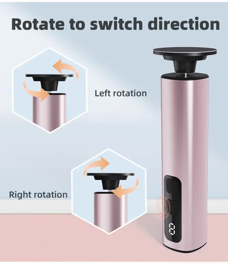 9-Speed Rechargeable Electric Foot File Callus Remover - Purple - Image 12