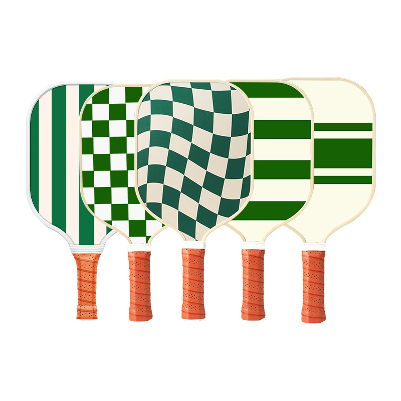 Set 3 White And Green T700 Carbon Fiber Pickleball Paddle Set - 2 Paddles, 4 Balls, Carry Bag - Image 2
