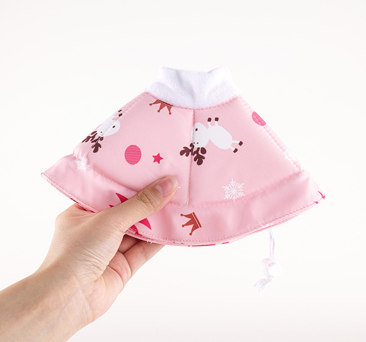 2 Pcs Size M Pink Comfortable Pet Recovery Collar - Image 7