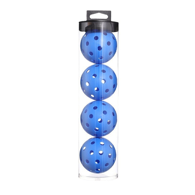 2 Tubes Blue Outdoor Pickleball Balls 4-Pack - Durable 40-Hole Design with Carry Tube (8 Balls)