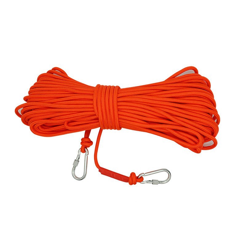 Orange Wire Core Heavy Duty Adjustable Clothesline Set 4-Pack 10m