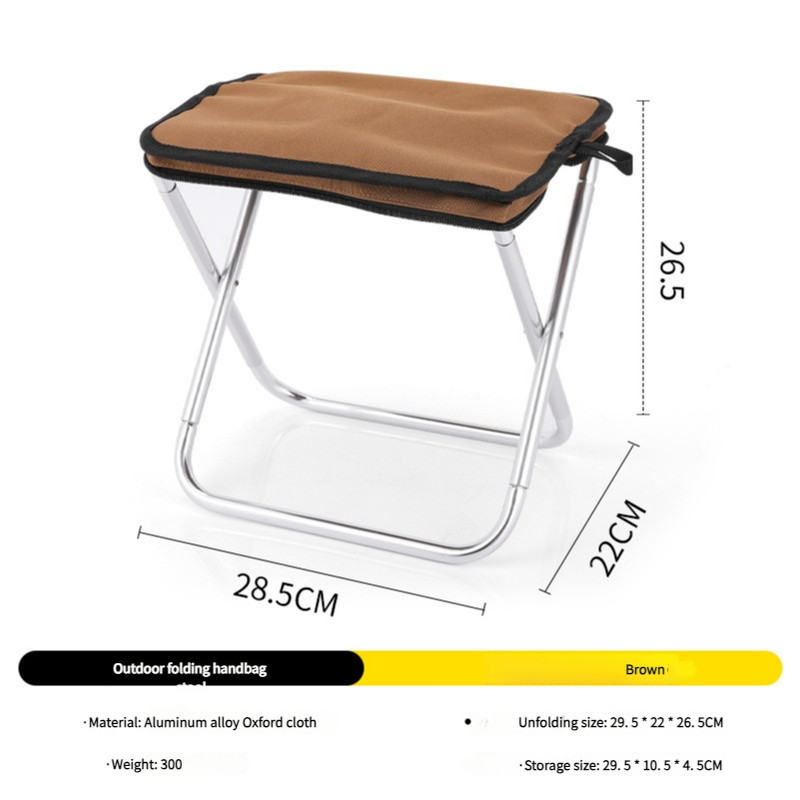 Brown Outdoor Ultralight Folding Camping Chair