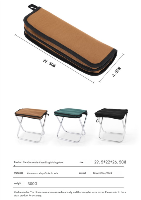 Brown Outdoor Ultralight Folding Camping Chair - Image 4