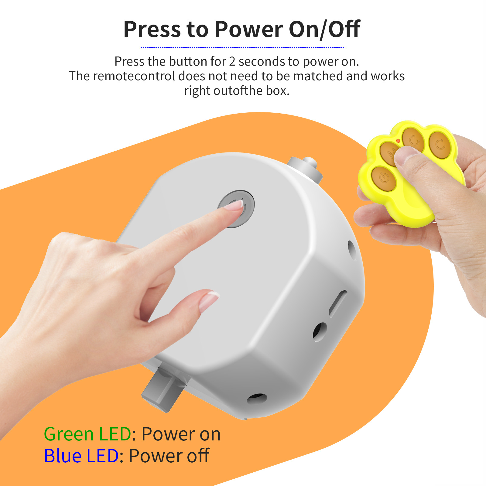 Interactive Auto Pet Toy Ball with Remote Control - USB Rechargeable, LED Lights, Waterproof (Yellow) - Image 2