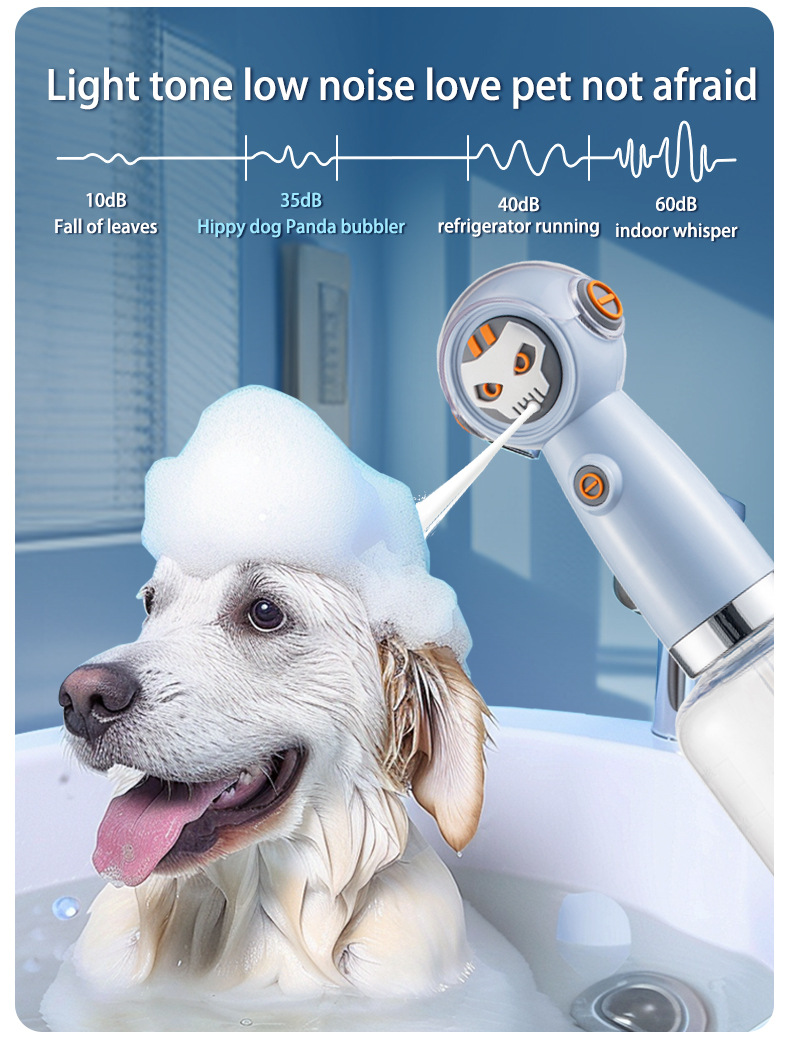 Dark Blue Electric Pet Shampoo Foamer Gun with Quiet Operation - Image 6