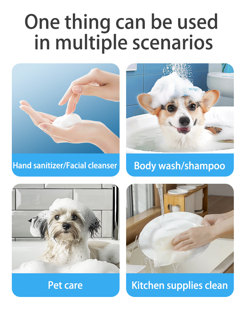 Dark Blue Electric Pet Shampoo Foamer Gun with Quiet Operation - Image 7