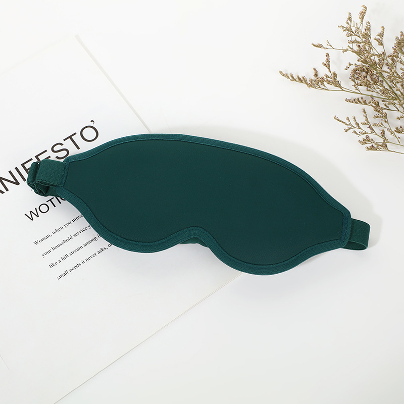 2 Pcs Green 3D Contoured Eye Mask Total Blackout Memory Foam