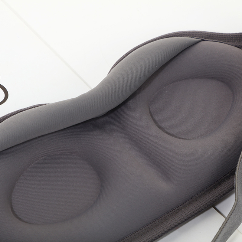 2 Pcs Grey 3D Contoured Eye Mask Total Blackout Memory Foam - Image 5