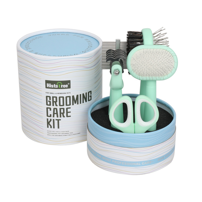 Green And Blue Complete 5 in 1 Pet Grooming Care Kit