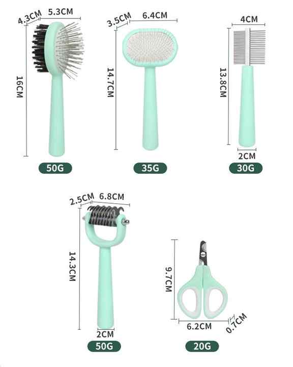 Blue Complete 5 in 1 Pet Grooming Care Kit - Image 3