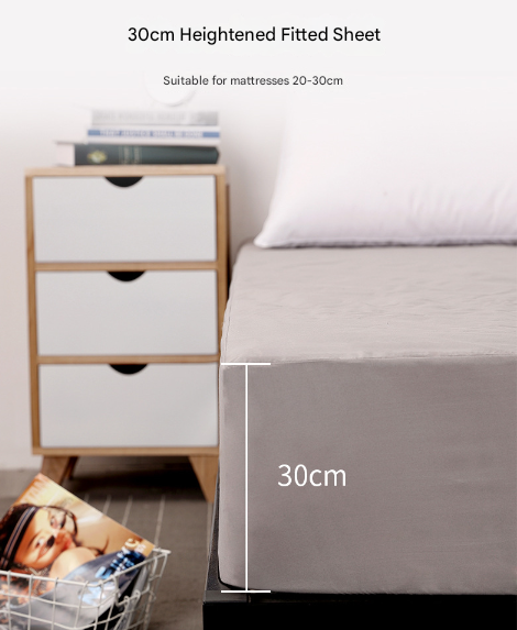 Dark Grey Queen Waterproof Fitted Mattress Protector 152x190x30cm - Image 5
