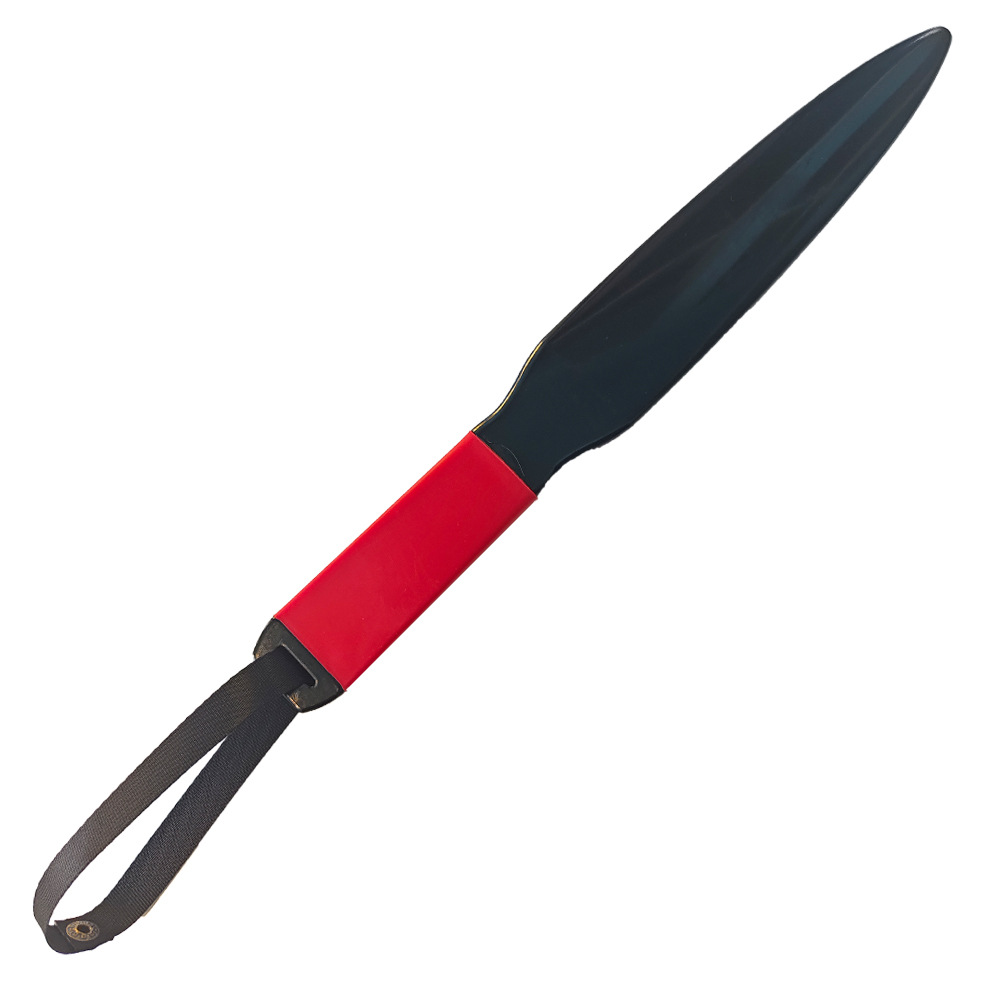 Red Handle Black Lanyard Heavy Duty Dog Training Pry Stick 35cm