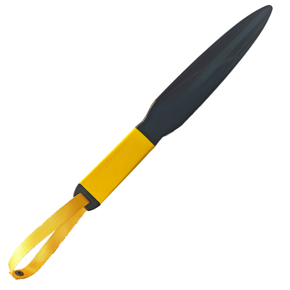 Yellow Handle Yellow Lanyard Heavy Duty Dog Training Pry Stick 35cm