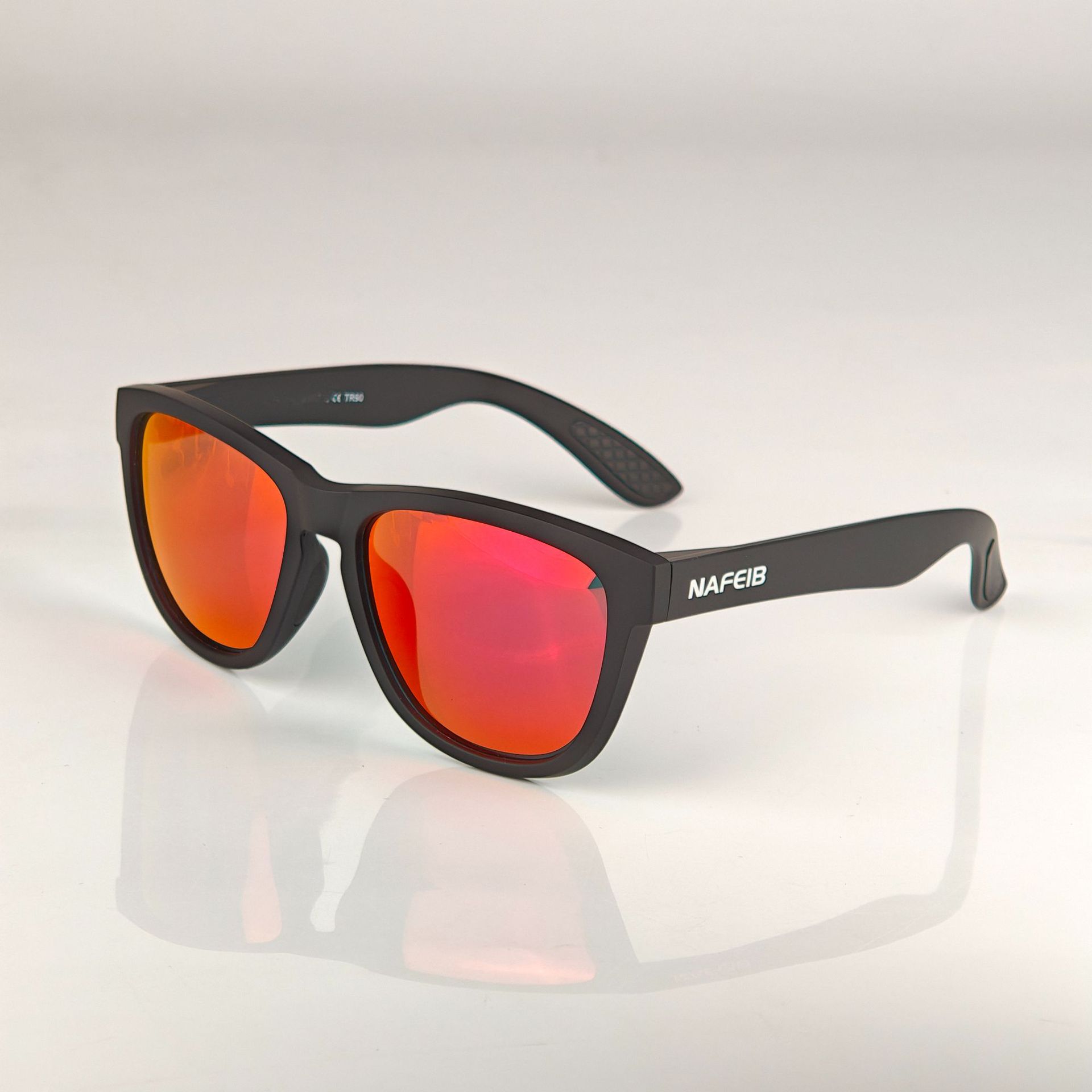 NAFEIB Polarized Sports Sunglasses - Black