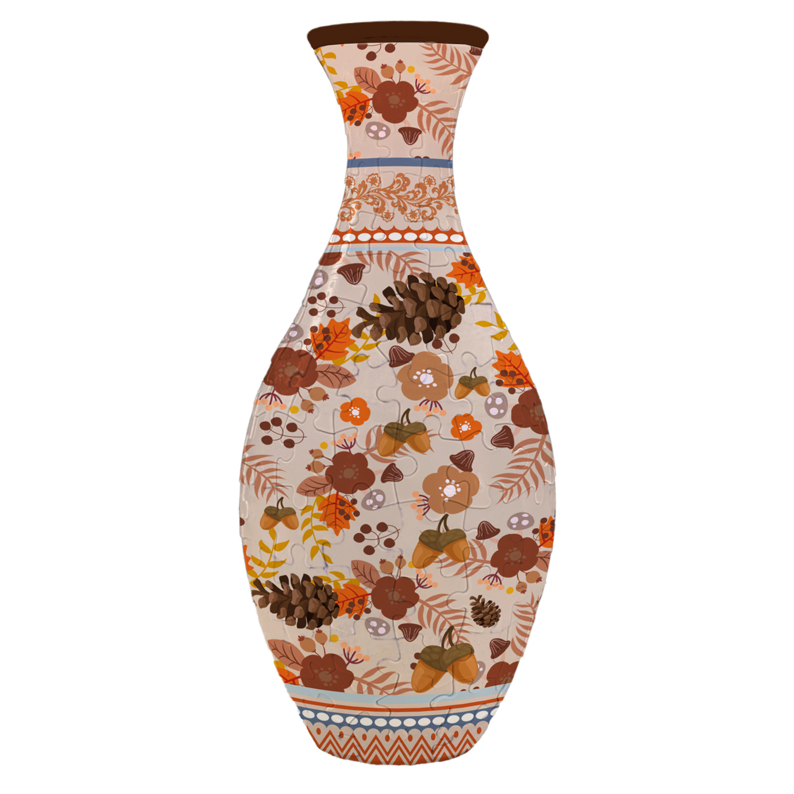 Autumn Unique 3D Puzzle Vase with Water Holder