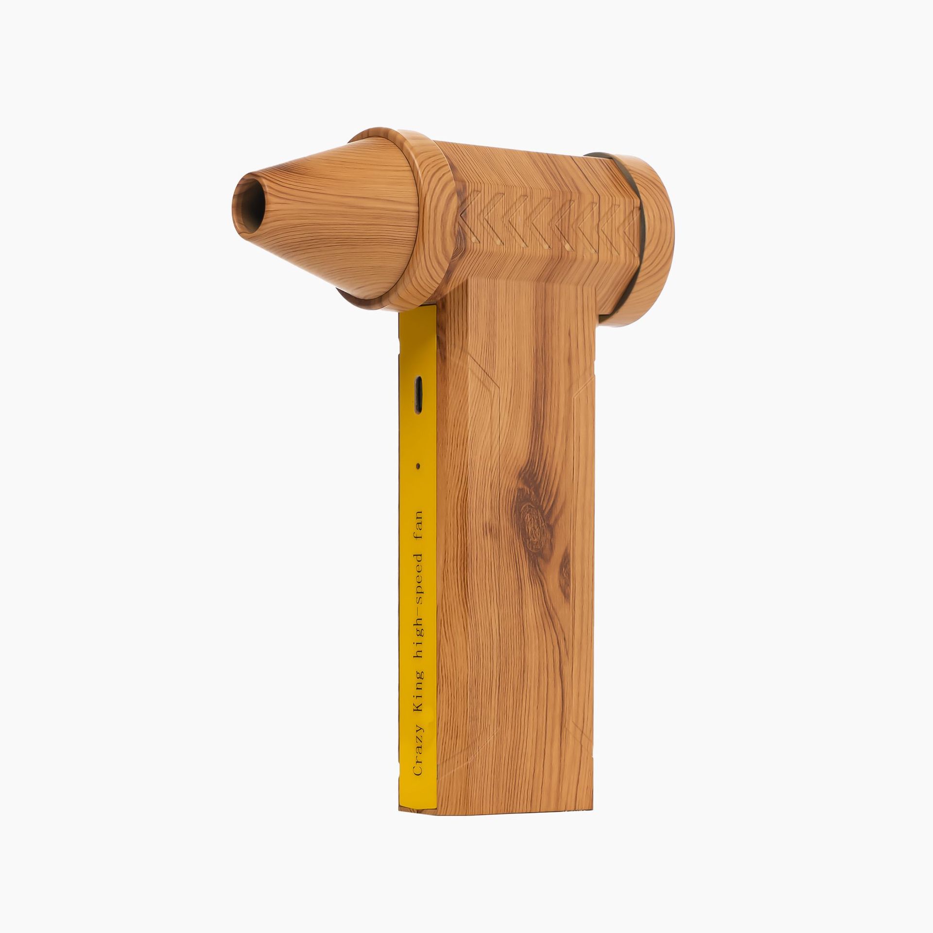 Portable Jet Fan 200W Powerful Handheld Air Duster Wood Grain