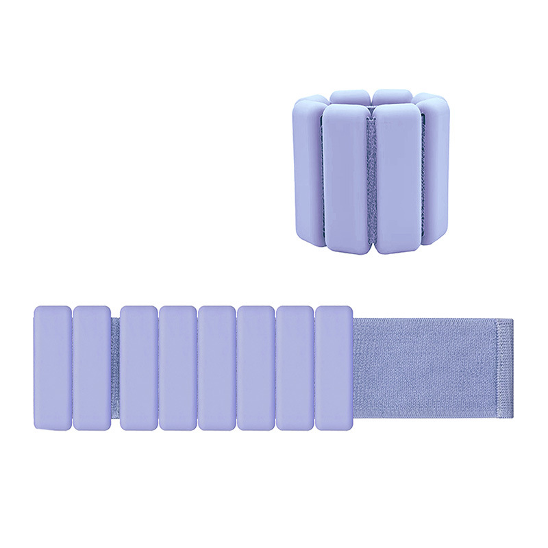 Purple Premium Adjustable Silicone Wrist and Ankle Weights 1lb Each Pair