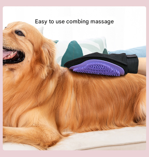 Green 3 Pack Gentle Pet Grooming Glove For Dogs And Cats - Image 8