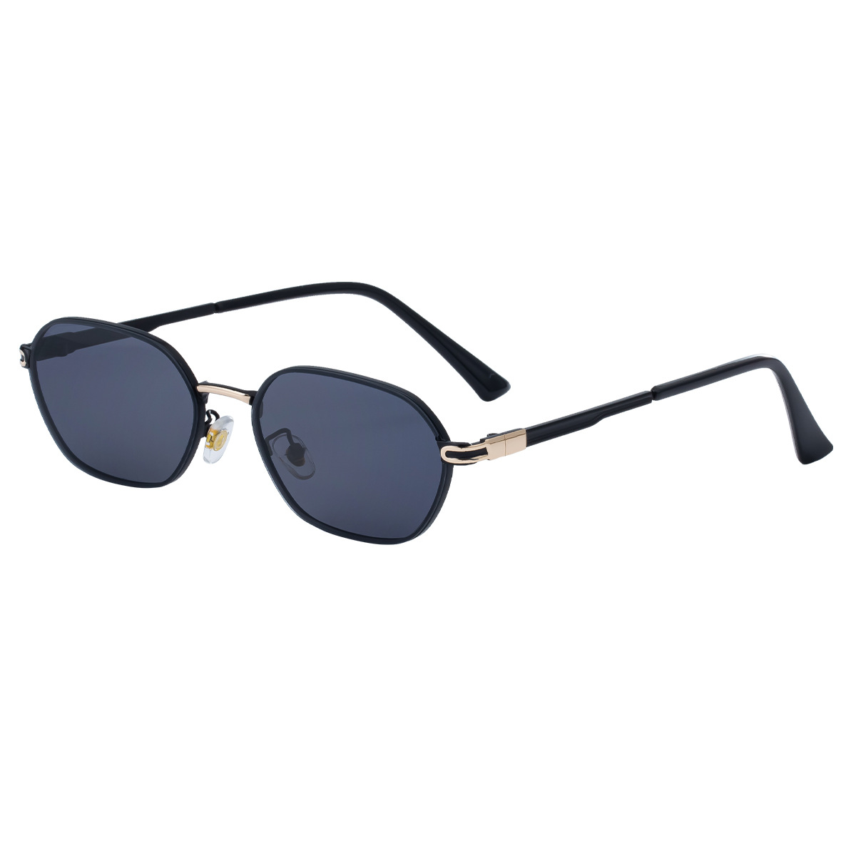 Blue Lenses Chic Oval Sunglasses for Women with UV400 Protection