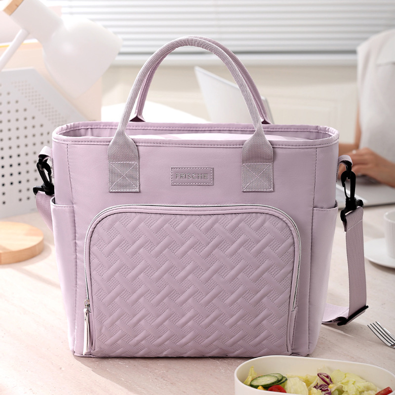 Purple Chic Insulated Lunch Tote Bag 11L Large Capacity