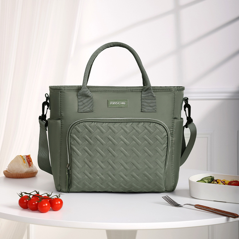 Green Chic Insulated Lunch Tote Bag 11L Large Capacity