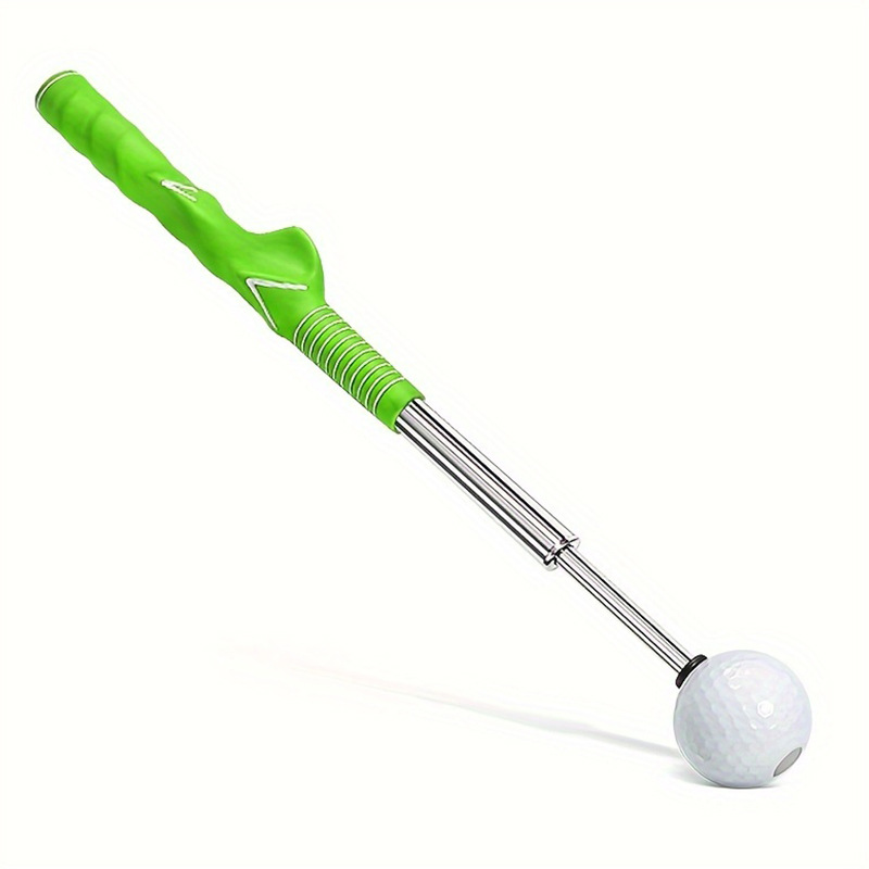 Green Pro Golf Swing Trainer with Audible Click & Corrective Grip