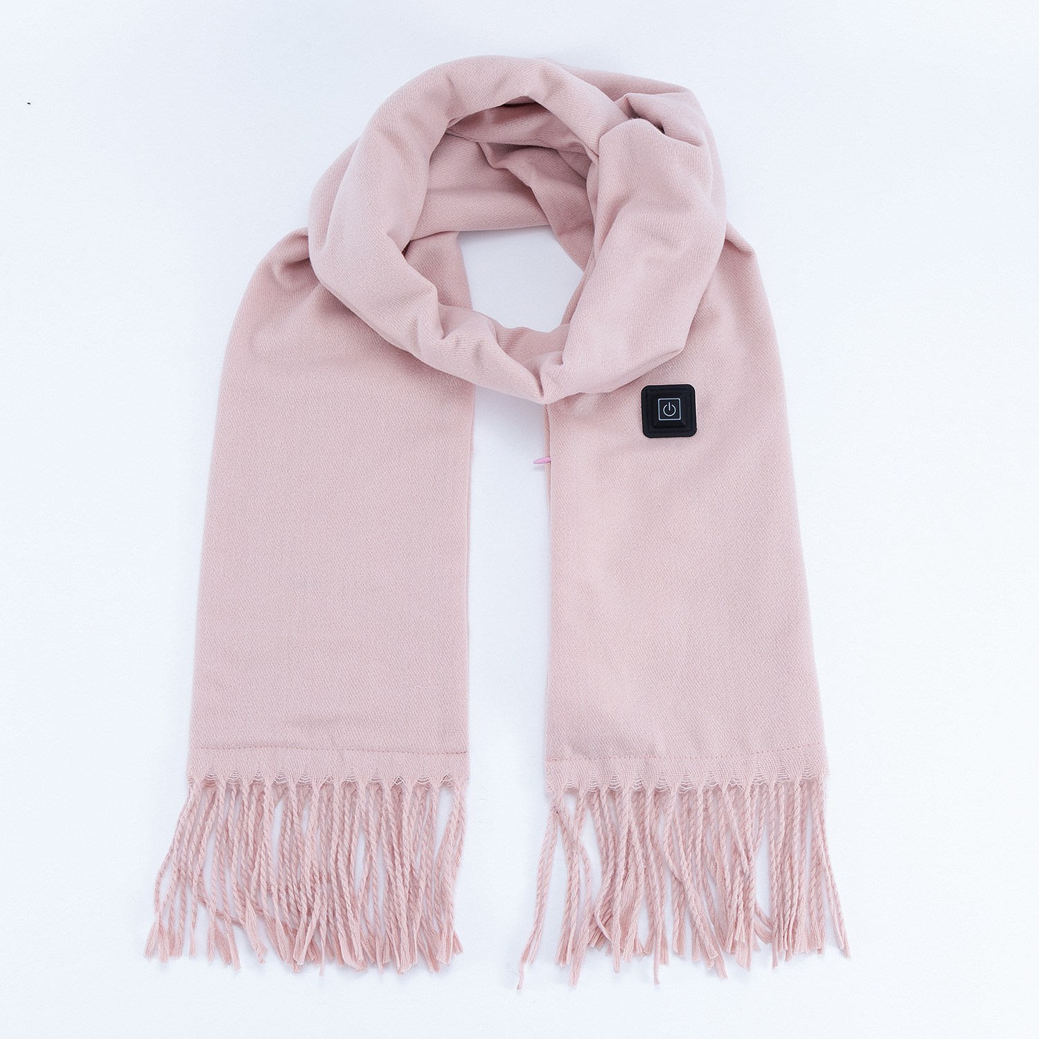 Pink USB Electric Heated Scarf with 3-Level Winter Neck Warmer Settings