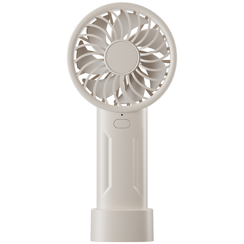 White Mini Portable USB Rechargeable Quiet Desk Fan