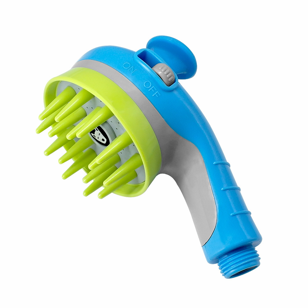 Blue Ultimate Pet Bathing Showerhead With Pressure Boost And Foamer