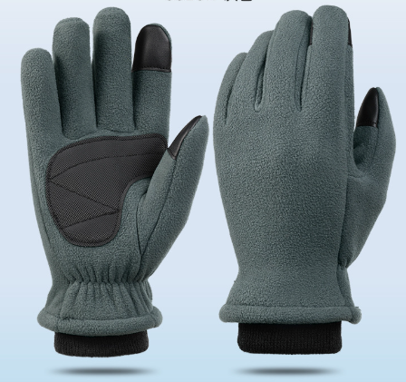 M Navy Blue Winter Fleece Touchscreen Gloves
