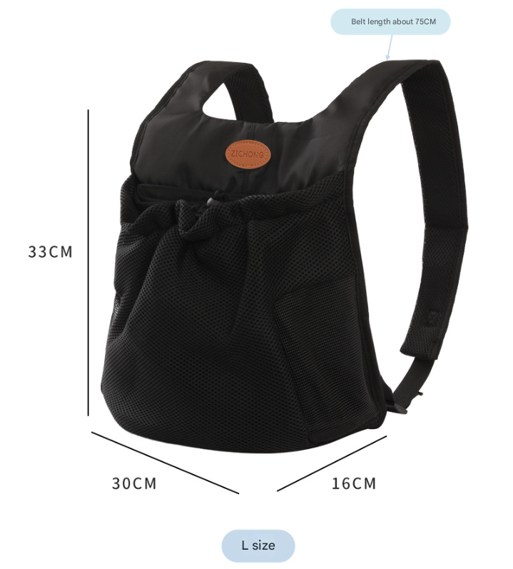 L Grey Hands-Free Pet Carrier Backpack - Image 2