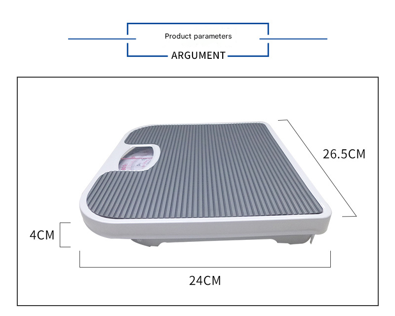Light Gray Classic Mechanical Bathroom Scale Battery-Free Analog - Image 4