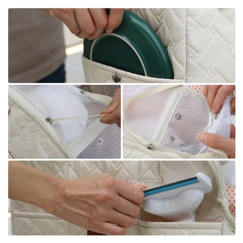 Pink Fashionable Pet Carrier Handbag for Cats and Small Dogs - Image 2