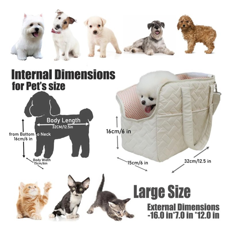 Pink Fashionable Pet Carrier Handbag for Cats and Small Dogs - Image 3