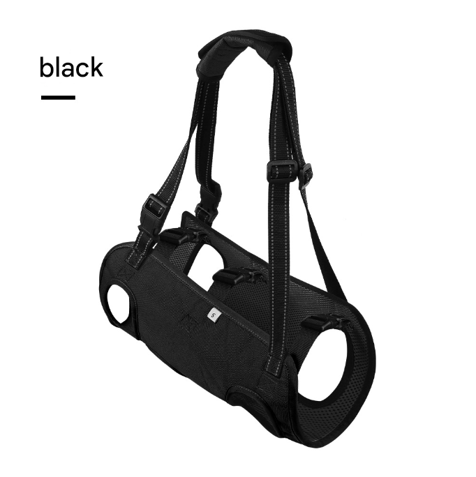 Black Pet Support Harness for Senior Dogs Size M