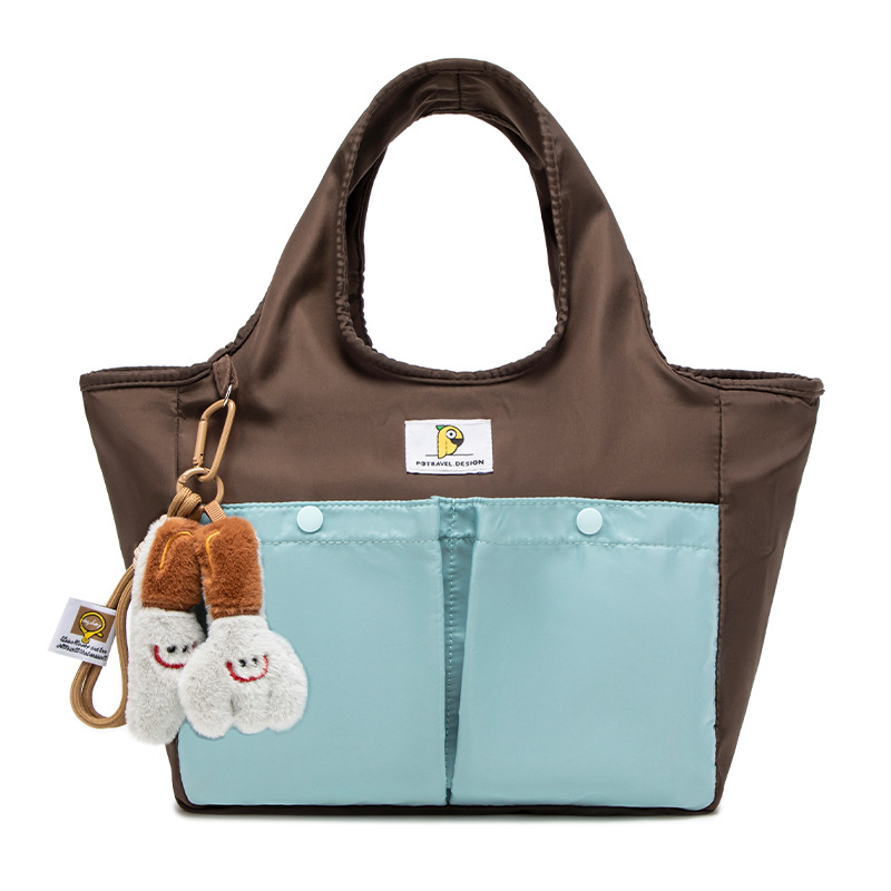 Insulated Lunch Tote Bag Brown
