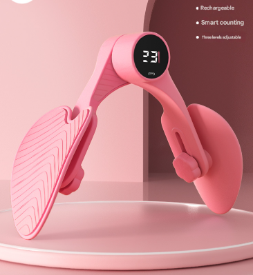 Pink Smart Kegel and Thigh Master with Counter