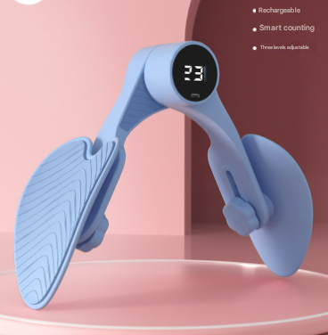 Blue Smart Kegel and Thigh Master with Counter