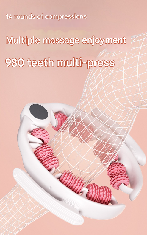 Pink U-Shape 360 Degree Massage Roller - Image 6