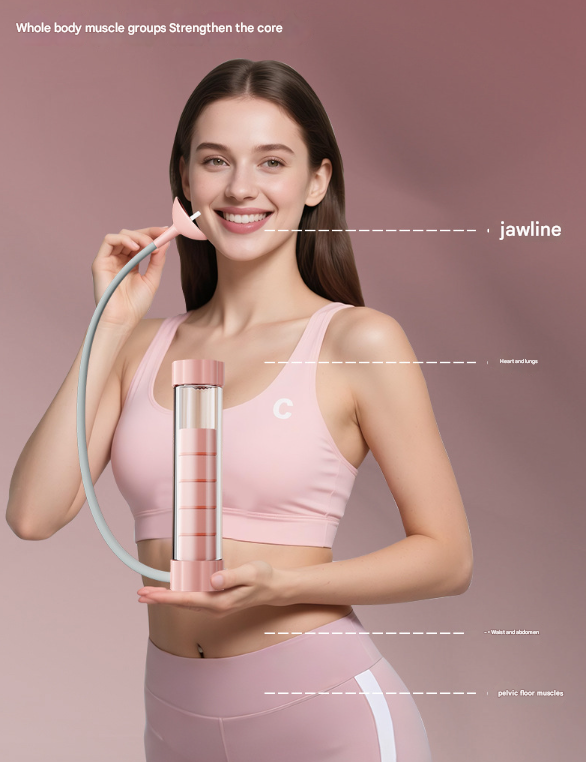 Blue Adjustable Breathing Exerciser and Respiratory Muscle Trainer - Image 6