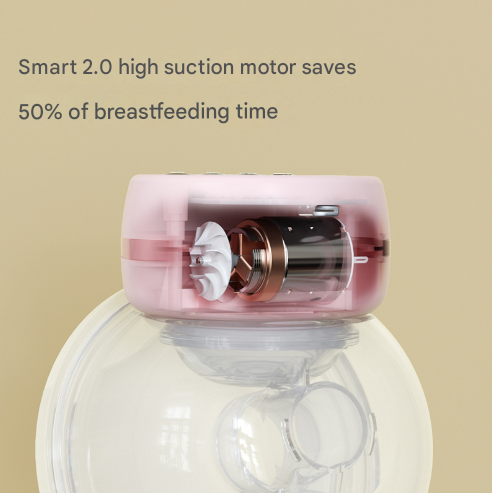 Pink Hands-Free Wearable Electric Breast Pump - Image 4
